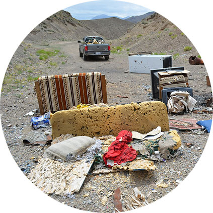 Furniture and appliances used for target shooting