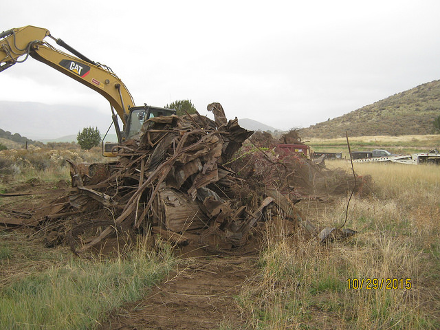 Scrap Metal from the Stockton Dump was recycled.
